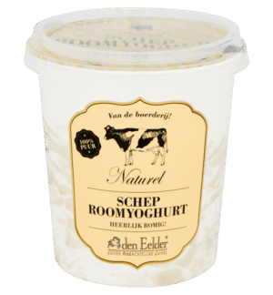 Den Eelder roomyoghurt naturel 400 gr.