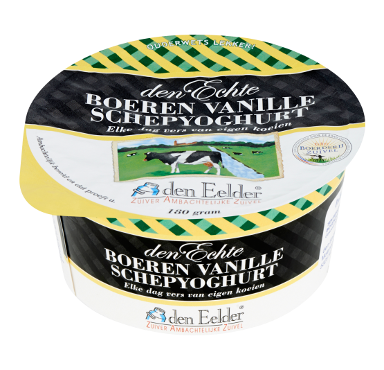 Den Eelder boerenyoghurt vanille 150 gr.