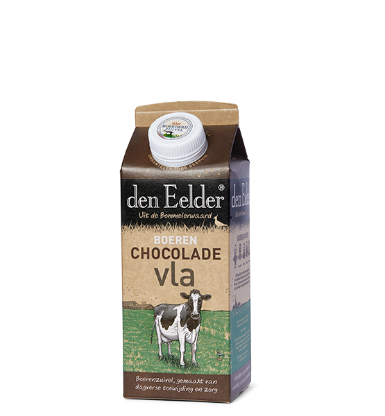 Den Eelder chocoladevla 0,75 ltr.