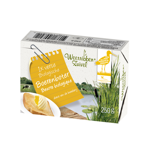 W.R. EKO Boerenboter pakje 250 gr.