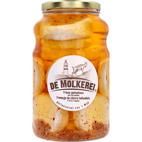Geitenkaas pot Ui-Knoflook 2500 gr.