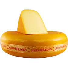 Jongbelegen Goudse kaas heel p/kg.