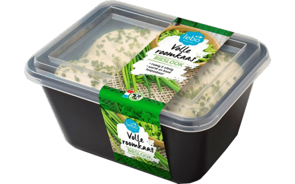 Roomkaas vol bieslook romig/stevig 1 kg.