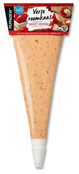 * Roomkaas spuitzak sweet pepper 500 gr.