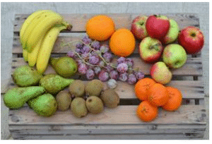 Fruittas klein (2,5 kilo) p./tas