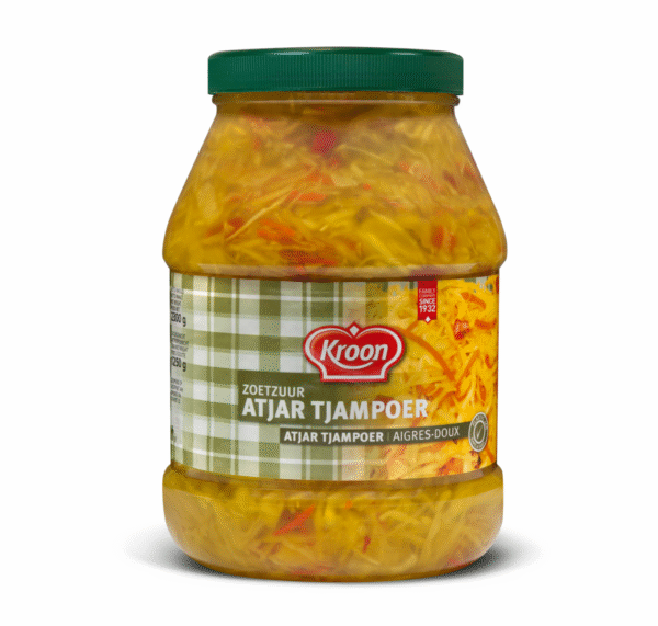 Atjar Tjampoer salade Kroon pot 2400 ml.