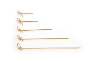 Bamboe prikkers met knoop 10 cm 250 st.