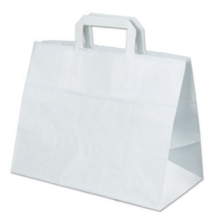 Draagtas papier wit 32x17x28 250 st.