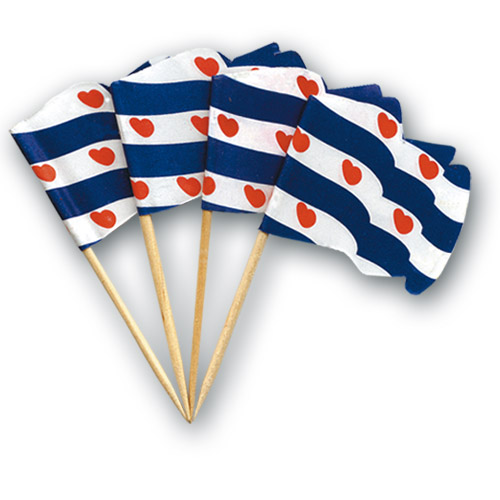 Cocktailprikkers, Friese vlag 5x114 st.