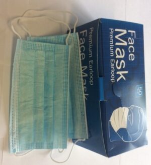 Mondkapje blauw 50  stuks