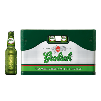 * Bier Grolsch krat 24x0,3 ltr.