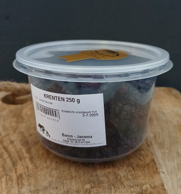 Krenten 250 gr.