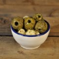 Olijven Konings Basilicum/Knoflook 1 kg.
