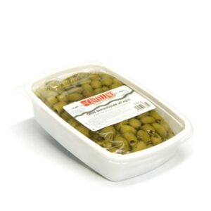 Olijven groen knofl. z/pit Bak 1900 gr.