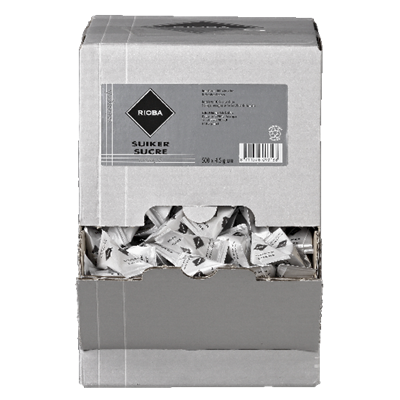 Suiker zakjes Rioba 1000 x 4 gr.