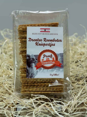Kniepertjes Drenthe+stickers 200 gr.
