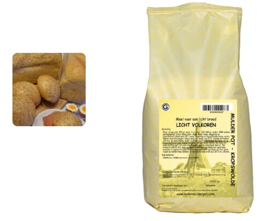 Weitemeel broodmix 2 kg (licht volkoren)