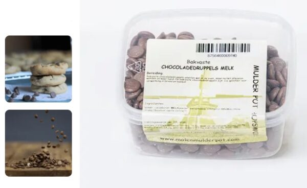 Chocoladedruppels melk 200 gr. (bakvast)