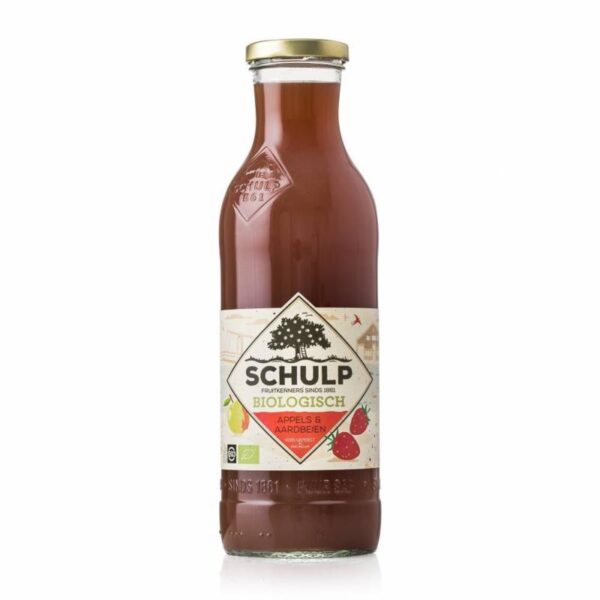 Schulp appel/aardbei BIO 6x0,75 ltr.