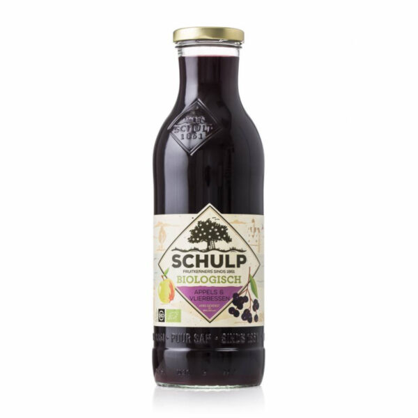 Schulp appel/vlierbes BIO 6x0,75 ltr.