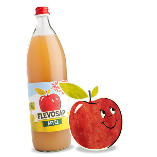 Flevosap appel fles 1 ltr.