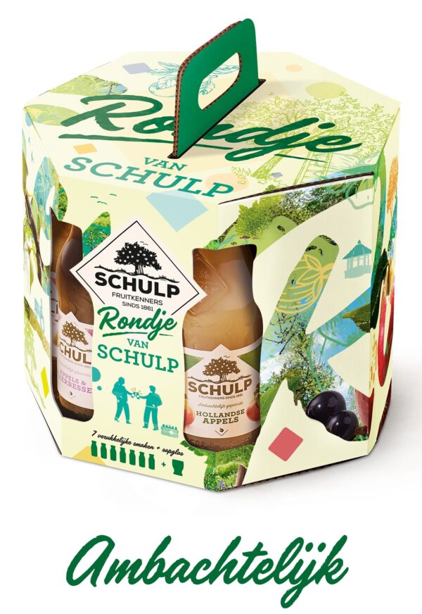 Schulp Rondje Oranje 2026 7x0,2ltr+glas