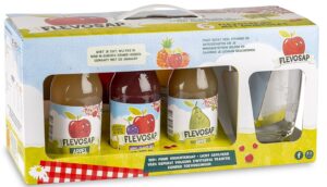 Flevosap geschenkdoos 6x200ml.+glas