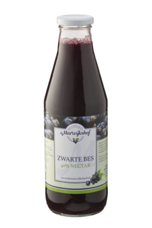 Marwijkshof zwarte bessensap 40% 0,75ltr
