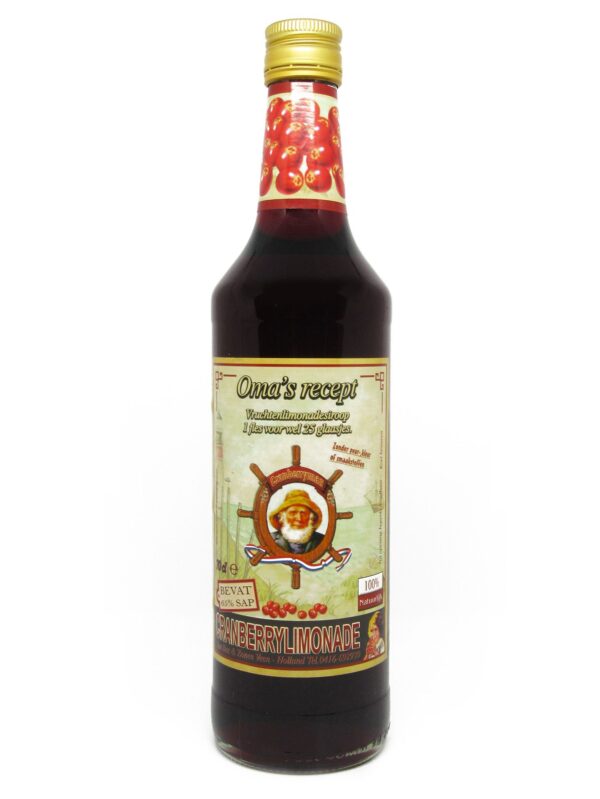 Oma's recept cranberrysiroop 70 cl.