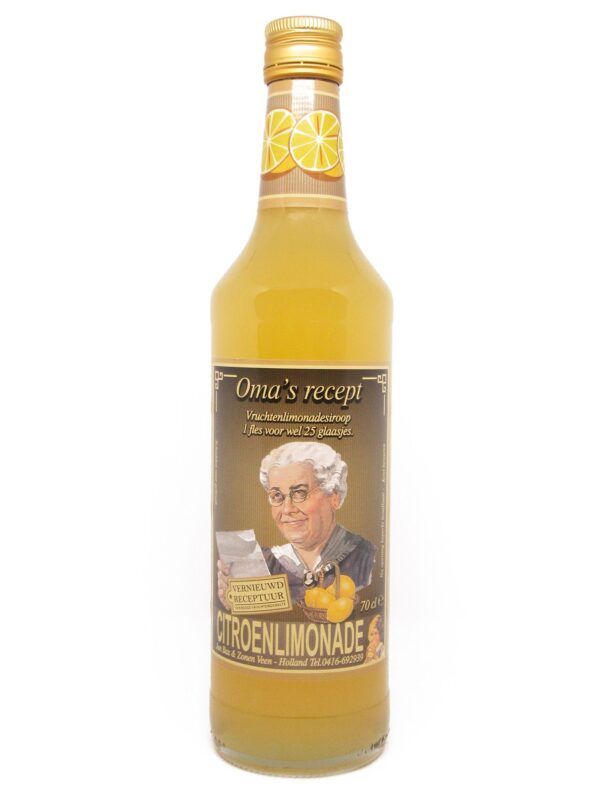 Oma's recept citroensiroop 70 cl.