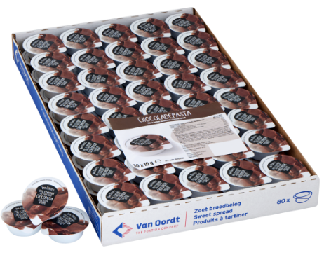 Hazelnootpasta Oordt zakjes 200x20gr