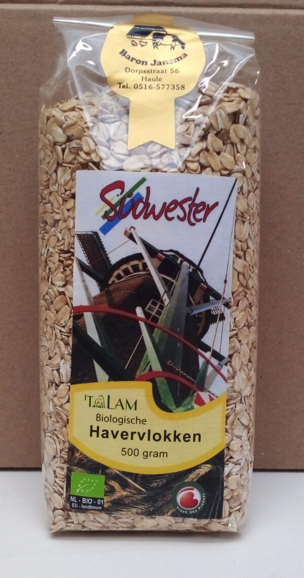 Havervlokken Bio 't Lam 500gr.