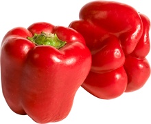 Paprika Rood (klasse 2) BIO 3x1 kg.