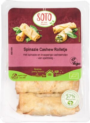 Spinazie Cashew rolls BIO 1x200 gr.