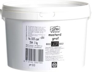 Mosterd grof BIO 1x3 kg.