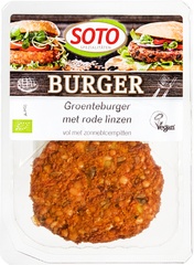 Groenteburger rode linzen BIO 1x160 gr.