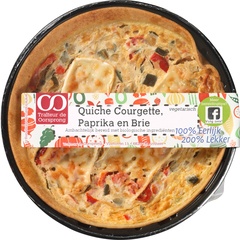 Quiche courgette paprika brie BIO 1x350