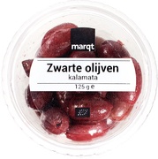 Zwarte kalamata olijven BIO 1x125 gr.
