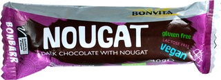 Dark chocolate nougat bar BIO 24x40 gr.