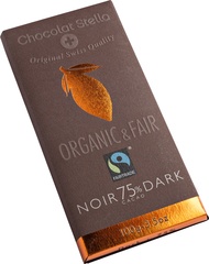 Chocolate bar dark 75% BIO 11x100 gr.