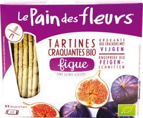 Krokante crackers vijg BIO 12x150 gr.