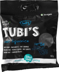 Zoute drop tubi's naturel BIO 12x100 gr.