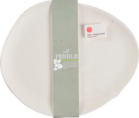 Wegwerp bord pebble  10x10 stuks