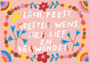 Lach, feest, koester  10x1 stuks
