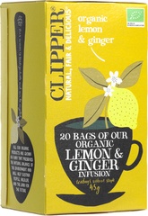 Kruidenthee Lemon + ginger BIO 4x50 gr.