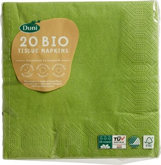 Servetten Blad groen  12x20 stuks