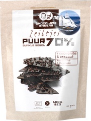 Chocozeiltjes puur 70% BIO 10x100 gr.