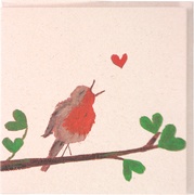Vogel op tak  5x1 stuks