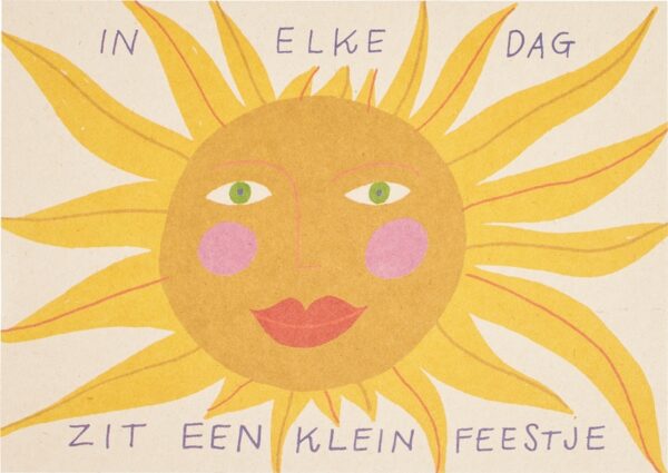 Postkaart elke dag  10x1 stuks