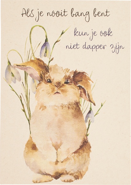 Postkaart bang dapper  10x1 stuks